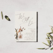 Invitation Automne Fleur sauvage Beige Nous Faisons Encore Vo