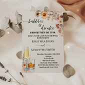 Invitation Automne Fleur sauvage Bubbles & Boissons Fête des 