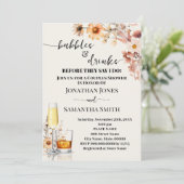 Invitation Automne Fleur sauvage Bubbles & Boissons Fête des  (Debout devant)