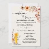 Invitation Automne Fleur sauvage Cocktails & Brews Couples Do (Devant)