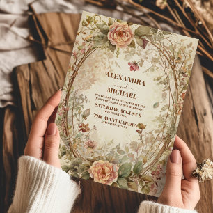 Invitation Automne Fleur sauvage Floral Mariage