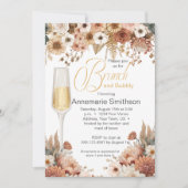 Invitation Automne Fleurs Brunch et Bubbly (Devant)