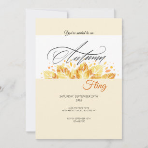 Invitation Automne Fling