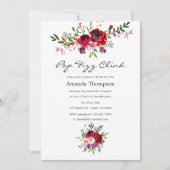 Invitation Automne - Floraison Pop Fizz Clink Enterrement de  (Devant)