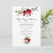 Invitation Automne - Floraison Pop Fizz Clink Enterrement de  (Debout devant)