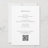 Invitation Automne Floral Boho en un seul Mariage (Dos)