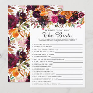 Invitation Automne Floral Comme Vous Connaissez Bien Le Jeu D
