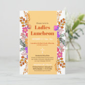 Invitation Automne Floral Ladies Church Déjeuner à (Debout devant)