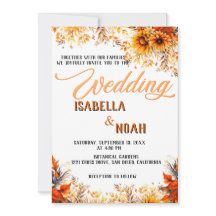 Automne Floral Mariage en saison / Fleurs Boho