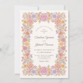 Invitation Automne Floral Mariage romantique (Devant)