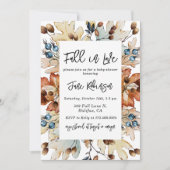 Invitation Automne Foliage Berries Baby shower automne (Devant)