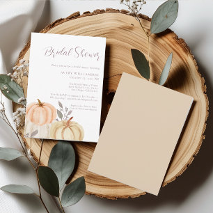 Invitation Automne Foliage Citrouille Fête des mariées