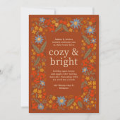 Invitation Automne Folksy Floral Frame Automne (Devant)