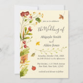 Invitation Automne Forêt d'automne Mariage rustique (Devant)