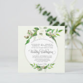 Invitation Automne Forêt d'hiver Bois Bohême BOHO Aquarelle (Debout devant)