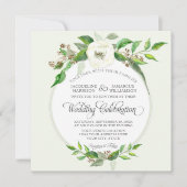 Invitation Automne Forêt d'hiver Bois Bohême BOHO Aquarelle (Devant)