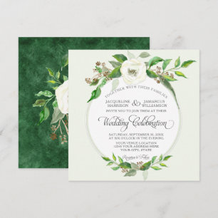 Invitation Automne Forêt d'hiver Bois Bohême BOHO Aquarelle