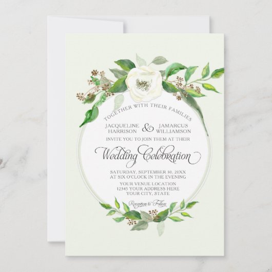 Invitation Automne Forêt d'hiver Bois Bois BOHO Aquarelle (Devant)