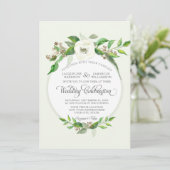 Invitation Automne Forêt d'hiver Bois Bois BOHO Aquarelle (Debout devant)