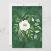 Invitation Automne Forêt d'hiver Bois Bois BOHO Aquarelle (Dos)