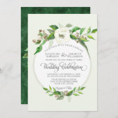 Invitation Automne Forêt d'hiver Bois Bois BOHO Aquarelle (Devant / Derrière)