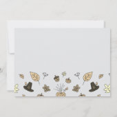 Invitation Automne Fun Thanksgiving Diner Fête de famille (Dos)