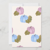 Invitation Automne Genre Révéler Petit Citrouille Thème Invit (Dos)