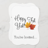 Invitation Automne heureux vous il est récolte de (Devant / Derrière)