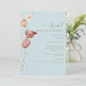 Invitation Automne Icy Blue Bridal Brunch & Bubbly (Debout devant)