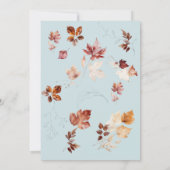 Invitation Automne Icy Blue Bridal Brunch & Bubbly (Dos)