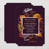 Invitation Automne Incroyable (Devant / Derrière)
