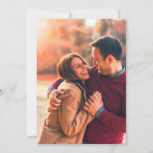 Invitation Automne Jardin d'été Burnt Orange Mariage photo (Dos)