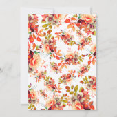 Invitation Automne Jardin Floral Retraite (Dos)