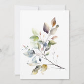 Invitation Automne laisse deux devenir un Mariage chrétien de (Dos)