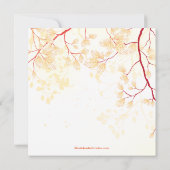 Invitation Automne laisse l'invitation de la douche nuptiale (Dos)