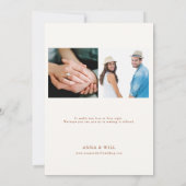 Invitation Automne laisse Mariage de automne Orange Enregistr (Dos)