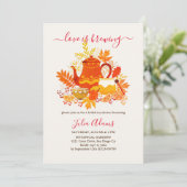 Invitation Automne Lemon Tea Party Fête des mariées (Debout devant)