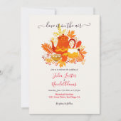 Invitation Automne Love Lemon Fall Tea Party Mariage (Devant)