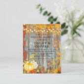 Invitation Automne Lumières Automne Rouille Wedding shower (Debout devant)