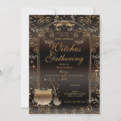 Invitation Automne Magie Whimsical Automne Sorcières Rassembl (Devant)