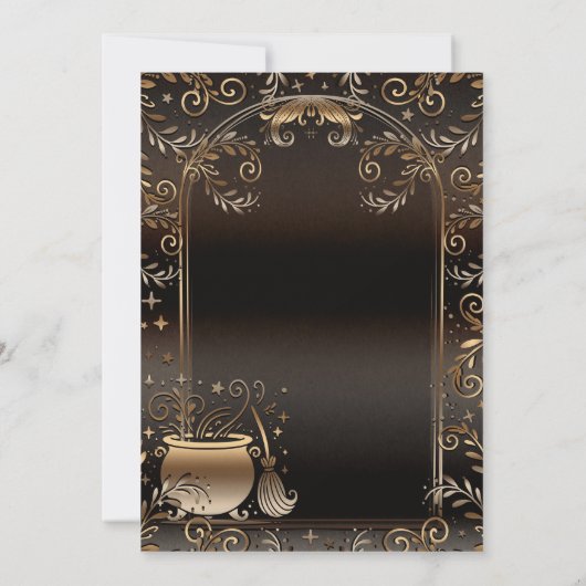 Invitation Automne Magie Whimsical Automne Sorcières Rassembl (Dos)