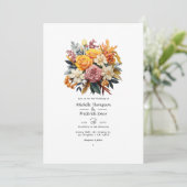 Invitation Automne - Mariage Floral d'Automne (Debout devant)