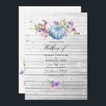 Invitation Automne - Mariage Floral Rustique de Ferme de Camp<br><div class="desc">Invitation de mariage rustique avec des pois de senteur et des citrouilles avec des nuances de rose, de pourpre, de violet et de bleu et une typographie élégante personnalisable selon les spécificités de votre événement. La photo au verso est facultative. Si vous préférez la supprimer, faites défiler jusqu'au bas de...</div>