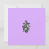 Invitation Automne mariage violet  élégant moderne élégant (Dos)