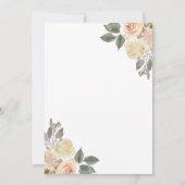 Invitation Automne Moisson Automne Citrouille 1er anniversair (Dos)