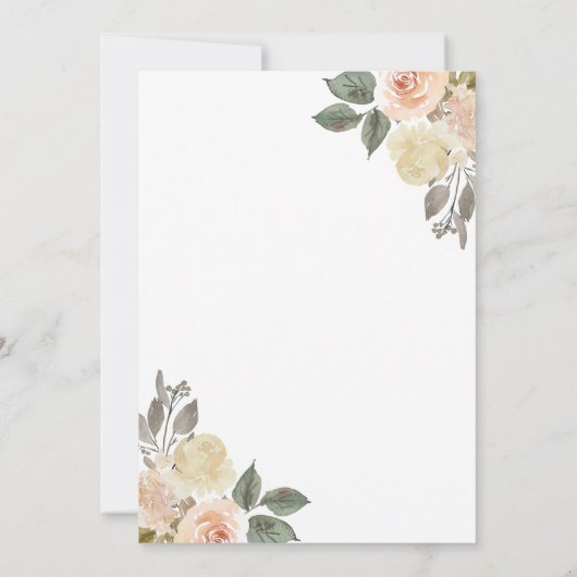 Invitation Automne Moisson Automne Citrouille 1er anniversair (Dos)