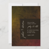 Invitation Automne Moody Dark Mariage moderne (Devant)