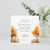 Invitation Automne Nature Automne mariage paysage (Debout devant)