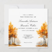 Invitation Automne Nature Automne mariage paysage (Devant)