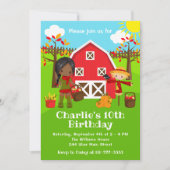 Invitation Automne Nymphère de l'automne Anniversaire Fille d (Devant)